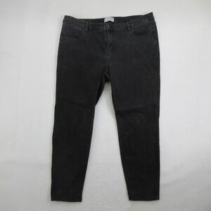 Lane Bryant Women's Jeans 20 Plus Black Mid Rise Skinny Flex Magic Waistband